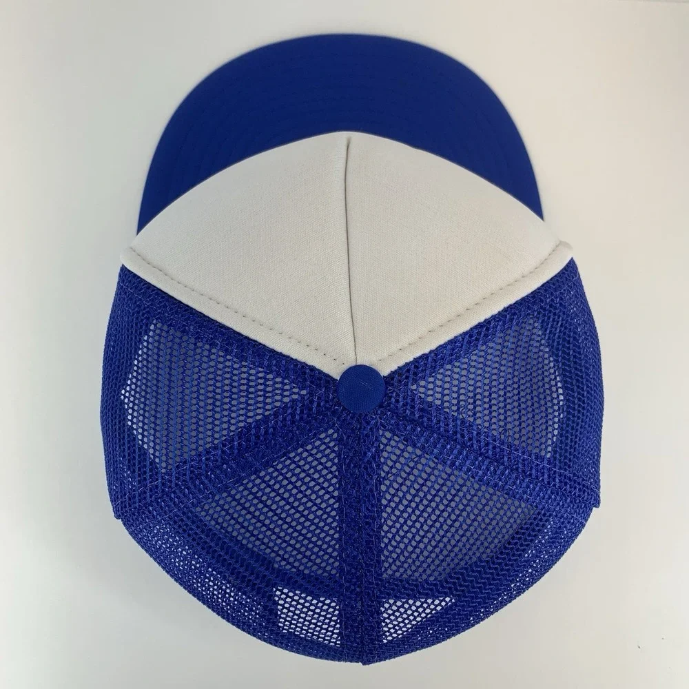 Stash's Little White Inn Hat Blue Mesh Snapback Trucker Cap Wisconsin Vintage